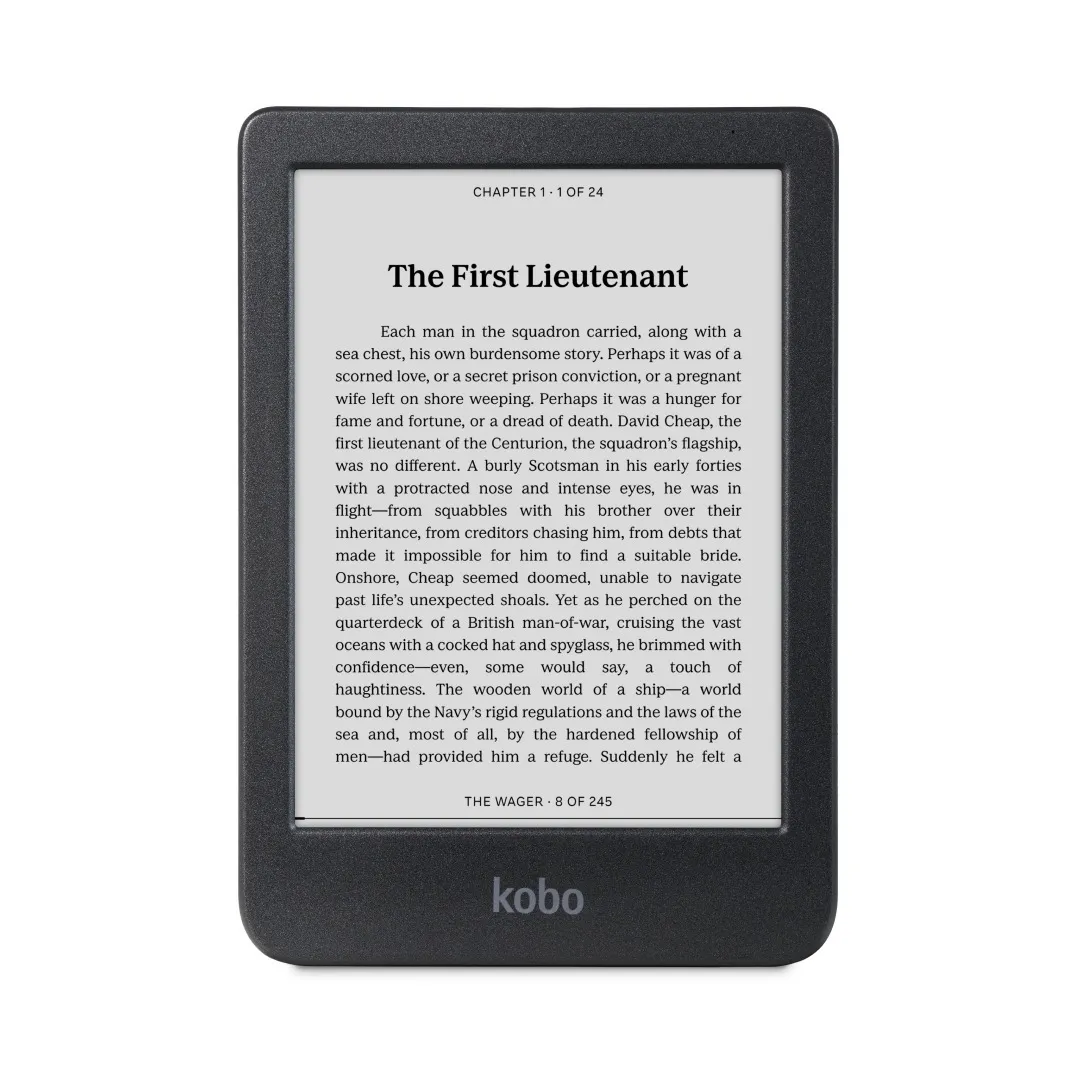 Kobo Clara BW e-reader with black and white e-ink display