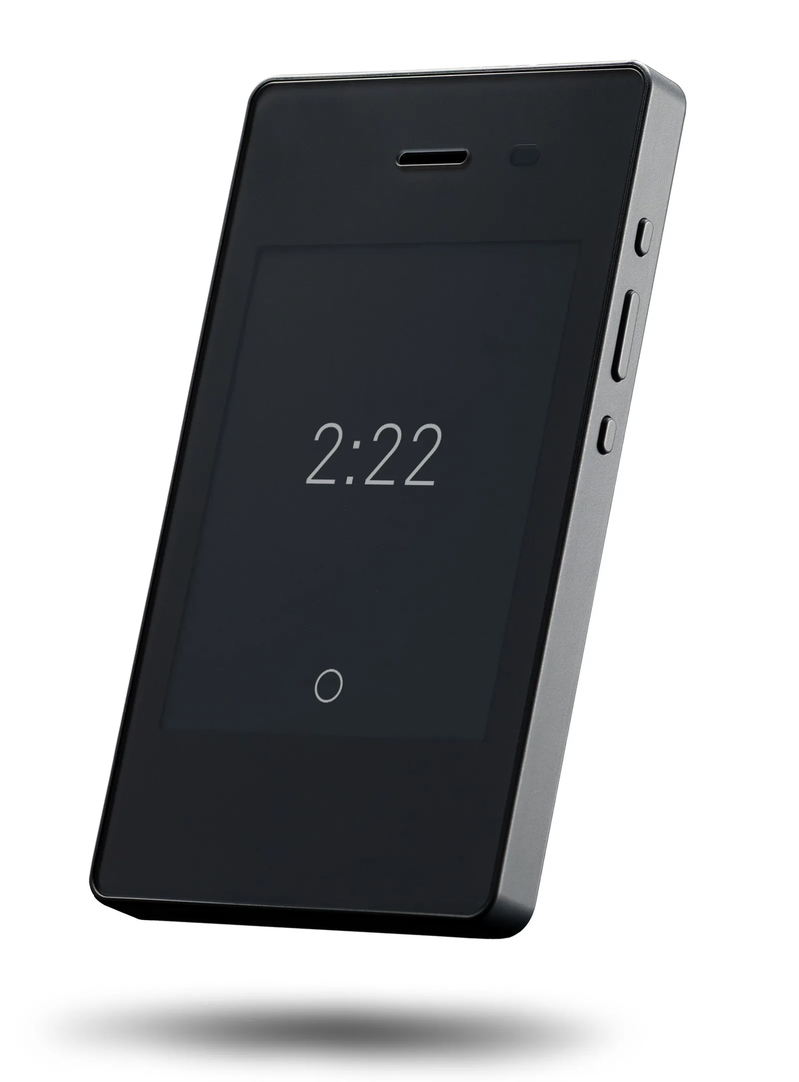 Light Phone II matte white e-ink phone, portrait orientation
