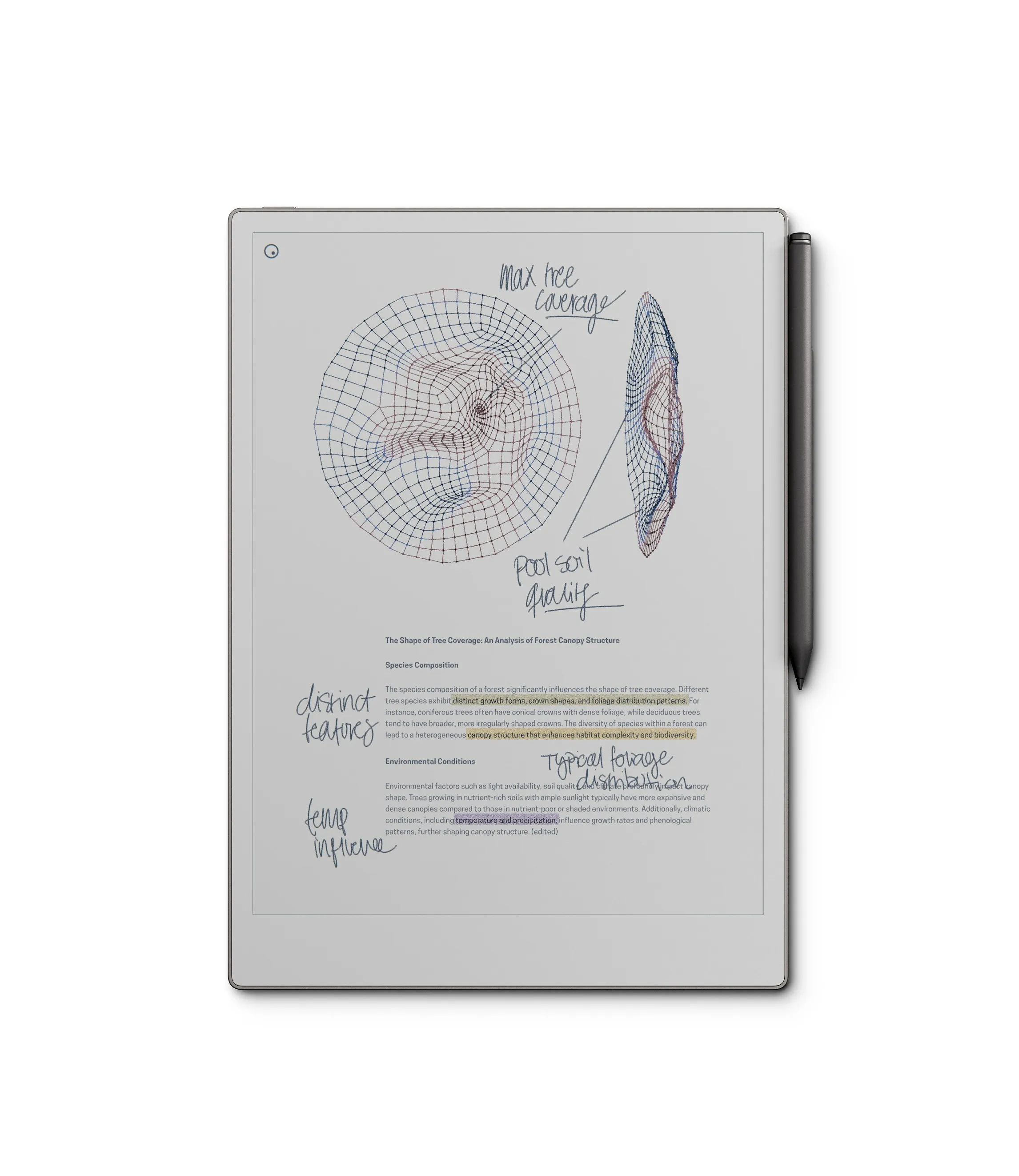 reMarkable Paper Pro e-ink writing tablet in slate grey with stylus